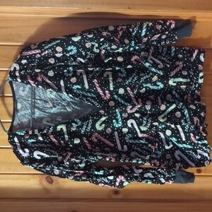 Peppermint Candy Scrub Jacket